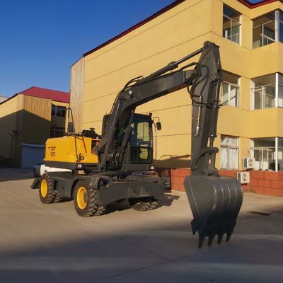 Minikoparka kołowa 2200 obr./min Koparka kołowa z silnikiem Cummins