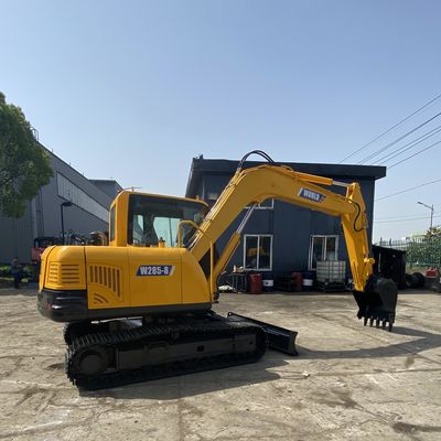 Hydrauliczna koparka gąsienicowa 1100 obr./min Mini koparka domowa z gumową gąsienicą