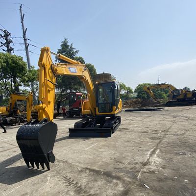 Minikoparka gąsienicowa o mocy 2200 kW Żółty kolor Mikro minikoparka