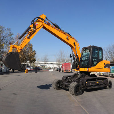 Yuchai Engine Mała minikoparka Żółta koparka hydrauliczna