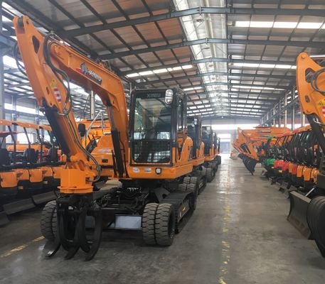Yuchai Engine Mała minikoparka Żółta koparka hydrauliczna