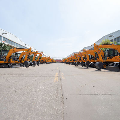 Yuchai Engine Mała minikoparka Żółta koparka hydrauliczna