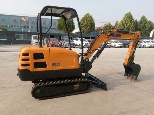 Kompaktowy Mini Excavator z 310 mm głębokością cięcia ostrza 2200kg wiadro 0,1-0,3cbm