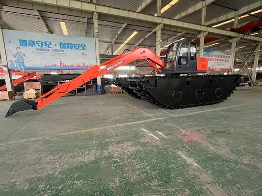 China Top Brand Nieużywany Ekskawator Amfibijny HK150SD Z 0,25 M3 Rzeka Czyszcząca Maszyna Long Reach Boom