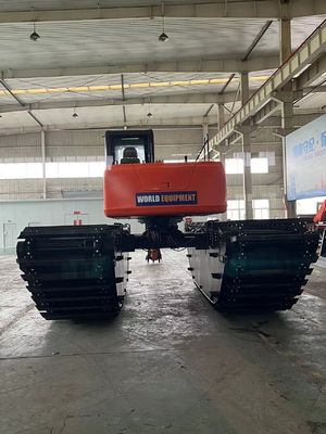 China Top Brand Nieużywany Ekskawator Amfibijny HK150SD Z 0,25 M3 Rzeka Czyszcząca Maszyna Long Reach Boom