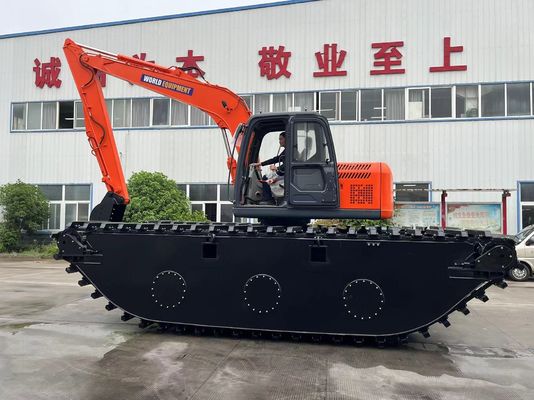 China Top Brand Nieużywany Ekskawator Amfibijny HK150SD Z 0,25 M3 Rzeka Czyszcząca Maszyna Long Reach Boom
