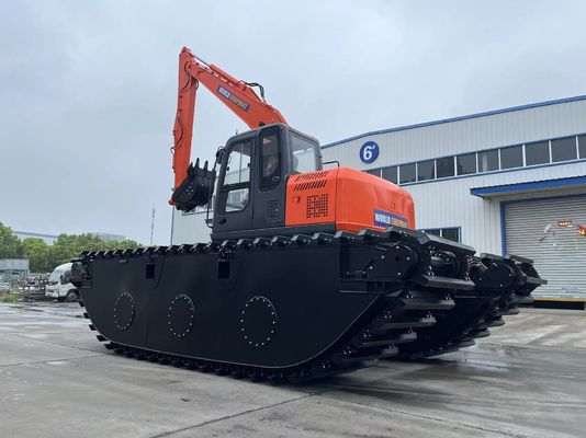China Top Brand Nieużywany Ekskawator Amfibijny HK150SD Z 0,25 M3 Rzeka Czyszcząca Maszyna Long Reach Boom