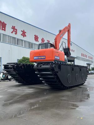 China Top Brand Nieużywany Ekskawator Amfibijny HK150SD Z 0,25 M3 Rzeka Czyszcząca Maszyna Long Reach Boom