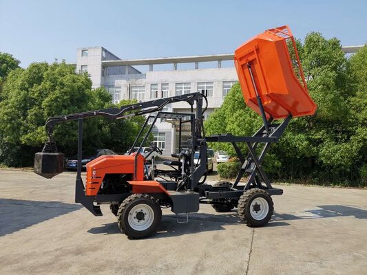 Slope Operation 35HP Palm Oil Tractor 10-16.5 Wide Flotation Tires 4WD for Hillside Plantations