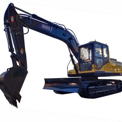 0,6 m3 Hydrauliczna koparka gąsienicowa Niezawodność Koparka z gumowymi gąsienicami